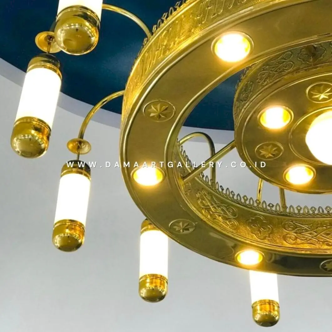 Lampu masjid nabawi kuningan